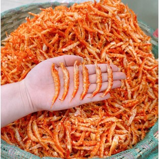 200Gram Tôm Khô Tôm Đất Cà Mau Loại 1 - Tôm Đất Móng Chim Dáng Thẳng, Ngọt Đậm Đà