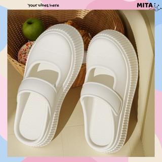 Dép sục nữ XIXITIAO đế cao 4 cm kiểu dáng  Mary Jane kiểu sandal Mita 2025 CS-44