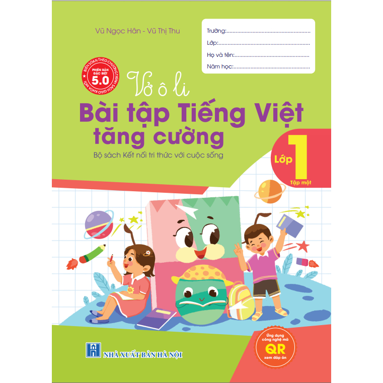 Sách -  H An Phúc - Vở ô li Bài Tập Tiếng Việt Tăng Cường Lớp 1 tập 1 - Kết Nối