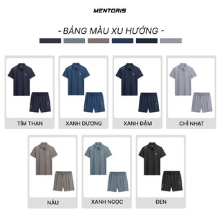 [MUA 1 TẶNG 1] Bộ Thể Thao Nam MENTORIS Vải Thun Lạnh Thông Hơi,Form Regular Fit,Co Giãn Linh Hoạt MBP01