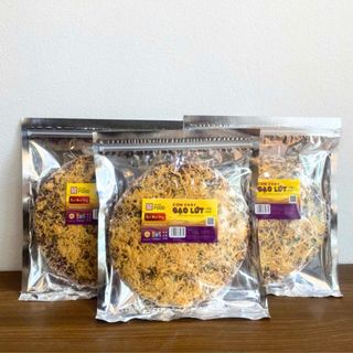 Combo 3 gói 600g cơm cháy gạo lứt siêu ruốc - cơm cháy siêu chà bông - đại long foods