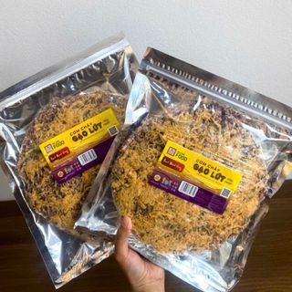 Combo 3 gói 600g cơm cháy gạo lứt siêu ruốc - cơm cháy siêu chà bông - đại long foods