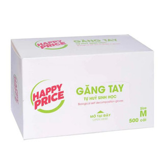 500 Găng Tay Nilon Tự Hủy Sinh Học Happy Price (Size L)