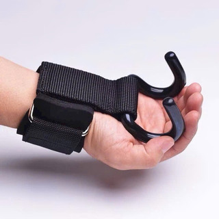 Com Bo 2 Dây Quấn Cổ Tay Có Móc Nâng Tạ Hỗ Trợ Tập Xà Đơn Xà Kép Chất Liệu Nylon SBR Móc Thép Chống Gỉ Free Size