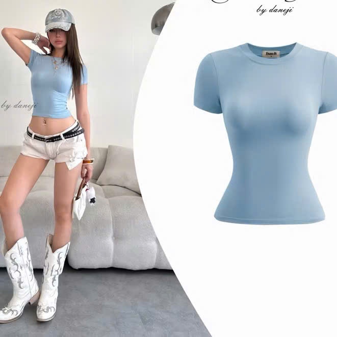 [TẶNG 1 CỘT TÓC] khi mua Áo Thun Ôm Body Cotton