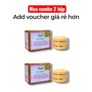 Combo 2 hộp Kem Alyna nám đêm lão hóa 15g