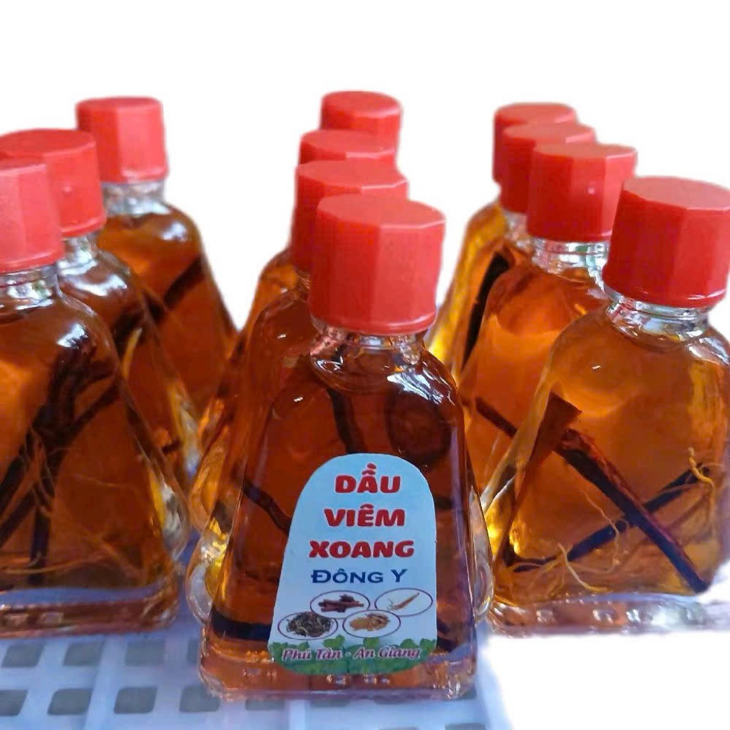 combo 11 chai dầu viêm xoang màu vàng có rễ 3ml