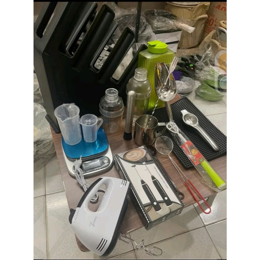 COMBO 18 MÓN pha chế cafe nước da năng tiện lợi