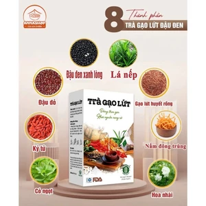 Trà Gạo Lứt Kỳ Tử Hộp 30 Gói ✅ Trà giảm cân giảm béo tiêu mỡ thừa giảm mỡ máu mát gan thải độc cơ thể