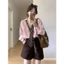 Áo sơ mi tay dài thiết kế phối đai cổ dành cho nữ hàng hottrend XIMIMI SP464