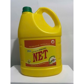 Nước Rửa Chén NET Đậm Đặc Hương Chanh Làm Sạch Dầu Mỡ Khử Mùi Tanh Hai Can 3.8kg