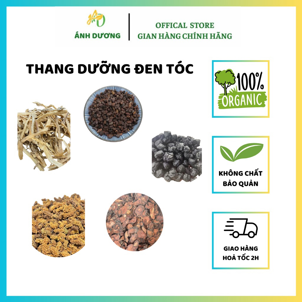 Combo 10 Thang Dưỡng Giúp Đen Tóc, Dày Tóc, Giảm Bạc Tóc ( Hà Thủ Ô, Nữ Trinh Tử, Ngưu Tất ... )