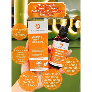 [ Hàng Newzeland ] Siro Tăng Đề Khág KIWIHERB Children's Organic Echinature - Chai 50ml