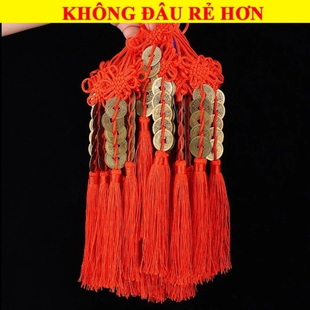 <Sẵn Hàng> Dây đồng xu ngũ đế, dây đồng xu phong thủy chiêu tài lộc may mắn