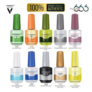 Trọn Bộ Gel Nail VINIMAY Chính Hãng – Base, Top, Top Nhám, Cứng Móng Chuẩn Salon Dành Cho Thợ Nail Chuyên Nghiệp Nail666