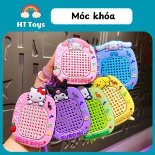 Đồ Chơi Móc Khoá Bảng Vẽ Nam Châm, Móc Khoá Bi Thép - Móc Khoá Xếp Hình Số Treo Balo, Túi Xách HT Toys