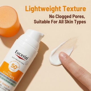 Kem chống nắng kiểm soát dầu Eucerin Oil Control Dry Touch Sun Gel-Creme SPF50+ Chống thấm nước
