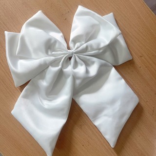 Kẹp tóc nữ bản to 26cm màu trắng tinh cho các nàng chụp ảnh, kỷ yếu, cô dâu Y152P3