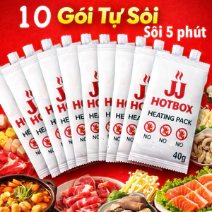 10 Gói tự sôi 40g (nấu mì , hâm cơm) dự phòng khẩn cấp , sinh viên , học sinh , văn phòng