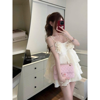 Asasino Set Bộ áo 2s Phối Hoa Tầng Mix Chân Váy Xoè, Set bộ Áo Tơ Dấu Quần Mix Cv Ngắn