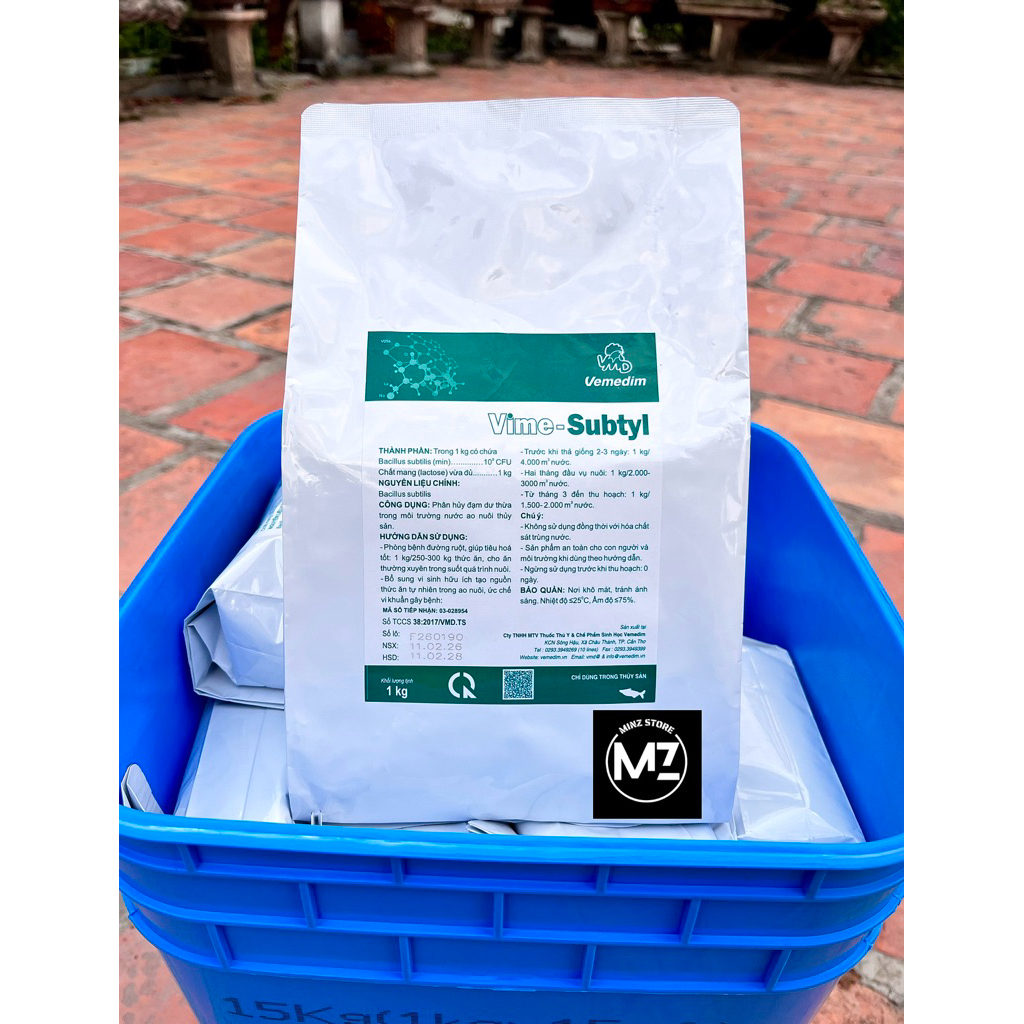 Men Vi Sinh Vime-Subtyl (cá) xử lý mùn bã hữu cơ, cải thiện môi trường ao nuôi, gói (1kg)