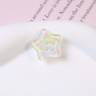 Set Charm Hello Kitty Pastel Trong Suốt Cute Kawaii Mini – Charm Nơ Cầu Vồng Ngôi Sao Dâu Tây Trang Trí Dép