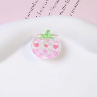 Set Charm Hello Kitty Pastel Trong Suốt Cute Kawaii Mini – Charm Nơ Cầu Vồng Ngôi Sao Dâu Tây Trang Trí Dép