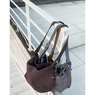 Túi Ecoday Suede Woven Tote Bag Size S (fullbox) - Kèm Charm
