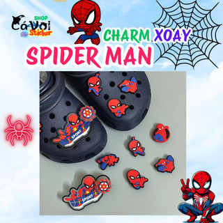 [CHARM XOAY]  -  Set Charm Người nhện Spiderman siêu cute- có charm xoay tròn siêu cute ngộ nghĩnh