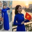 Áo dài truyền thống ôm tôn dáng kèm logo cờ đỏ sao vàng mặc ngày lễ quốc khánh, đồng phục hội nhóm T1611G
