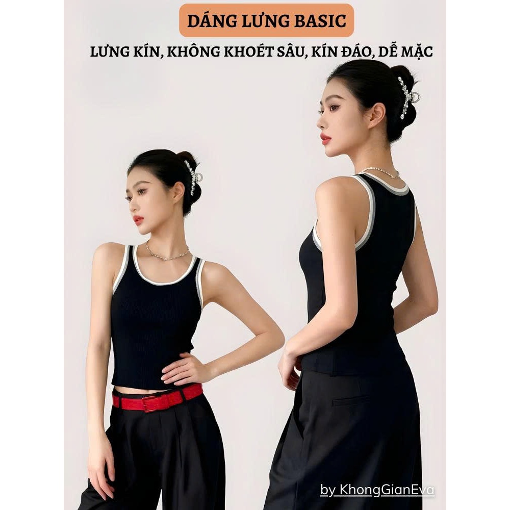 Áo Tank Top Nữ Vải Modal Kháng Khuẩn Form Ôm Nhẹ Siết Eo Đạt Chuẩn TENCEL Phù Hợp Chơi Thể Thao 8008
