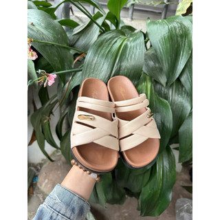 Dép Nữ Đế Nhựa Cao 4cm Quai Chéo Hàn Quốc | Sandal Nữ Êm Chân Chống Trượt Đi Chơi Đi Biển Hot Trend Size 35-39