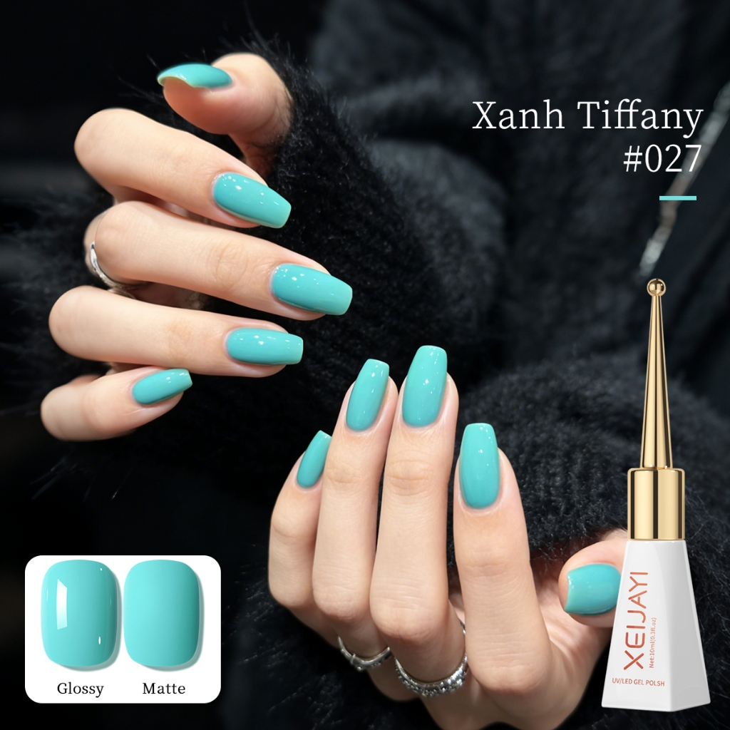 XEIJAYI 10ml — Sơn Gel Móng Màu Xanh Ngọc Thời Thượng Cho Mùa Hè  Sắc Màu Tươi Mát & Sống Động