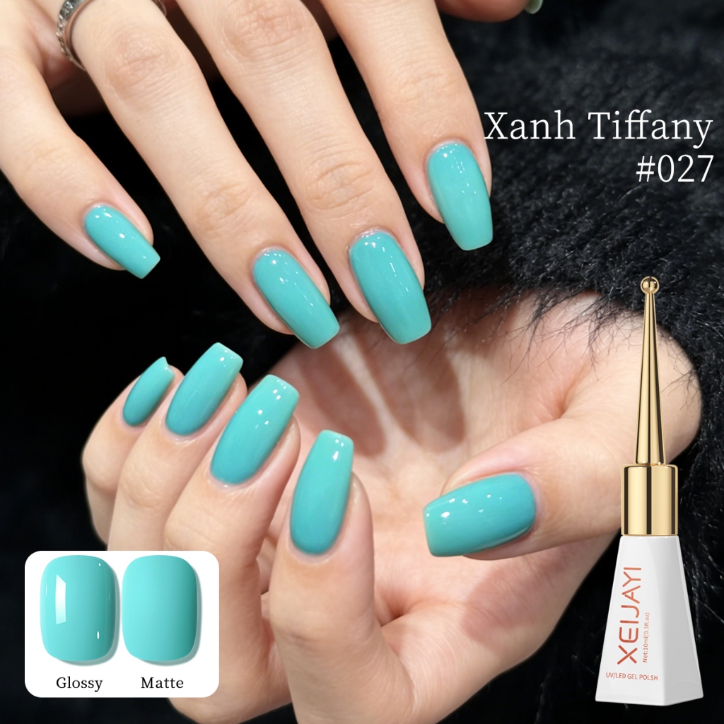XEIJAYI 10ml — Sơn Gel Móng Màu Xanh Ngọc Thời Thượng Cho Mùa Hè  Sắc Màu Tươi Mát & Sống Động