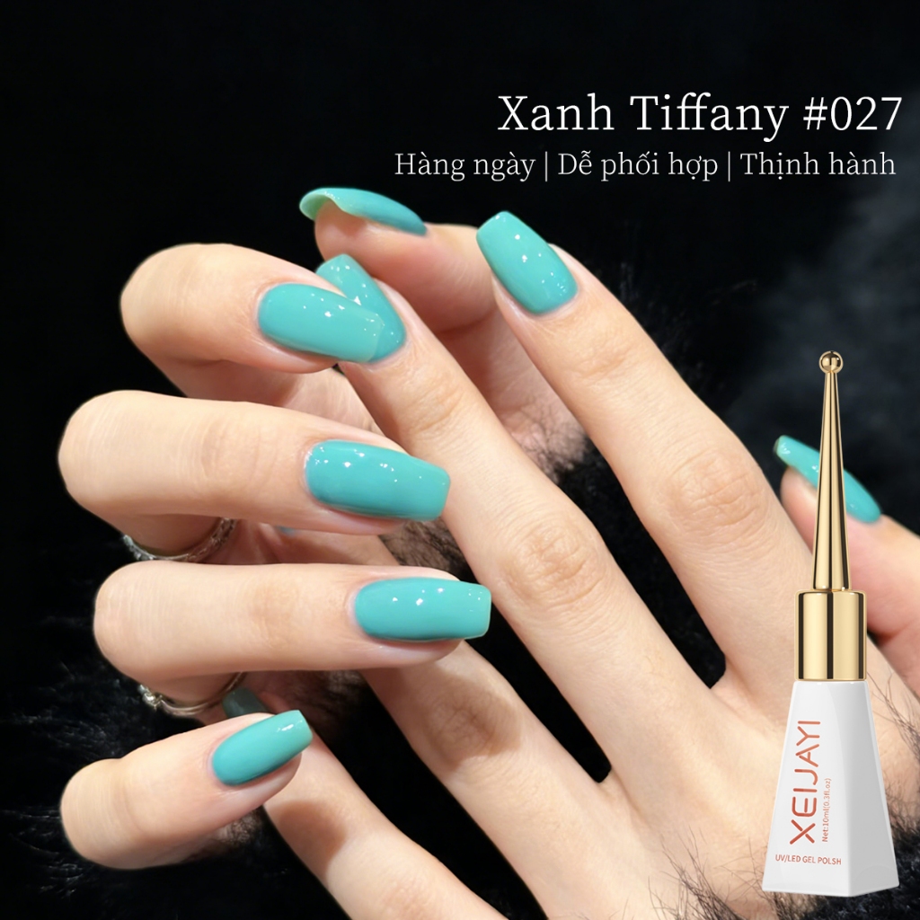 XEIJAYI 10ml — Sơn Gel Móng Màu Xanh Ngọc Thời Thượng Cho Mùa Hè  Sắc Màu Tươi Mát & Sống Động