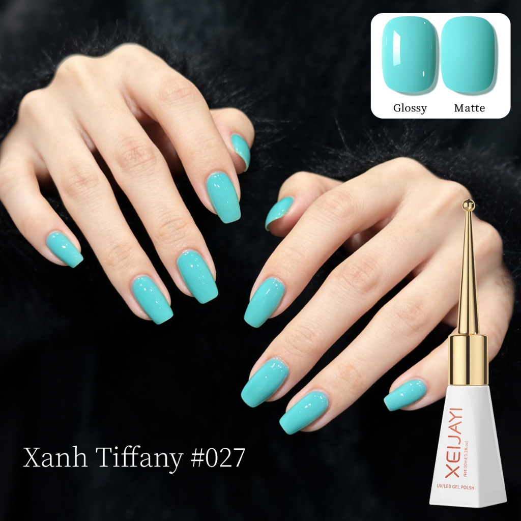 XEIJAYI 10ml — Sơn Gel Móng Màu Xanh Ngọc Thời Thượng Cho Mùa Hè  Sắc Màu Tươi Mát & Sống Động