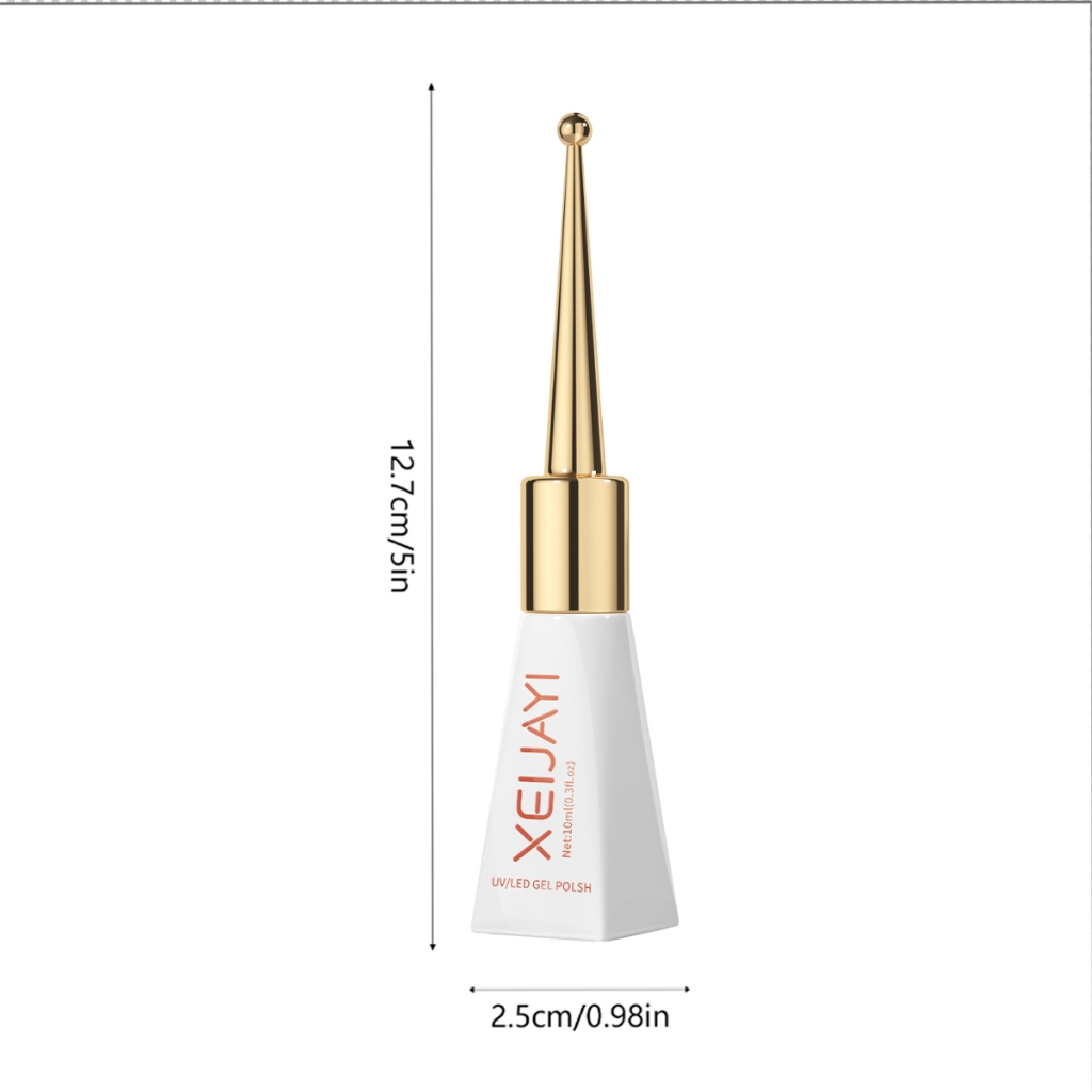 XEIJAYI 10ml - Sơn móng tay dạng gel màu xanh đậm, phù hợp với tông da vàng và tối màu.