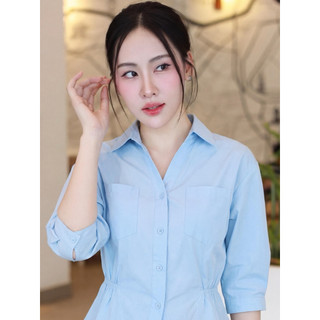 sơ mi  cổ V thiết kế chất liệu cao cấp, tôn dáng hợp nhiều lứa tuổi T3