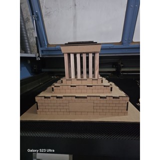 Mô hình lắp ghép Lăng Bác làm từ trúc và bìa carton. ngang 30cm và ngang 40cm 2026