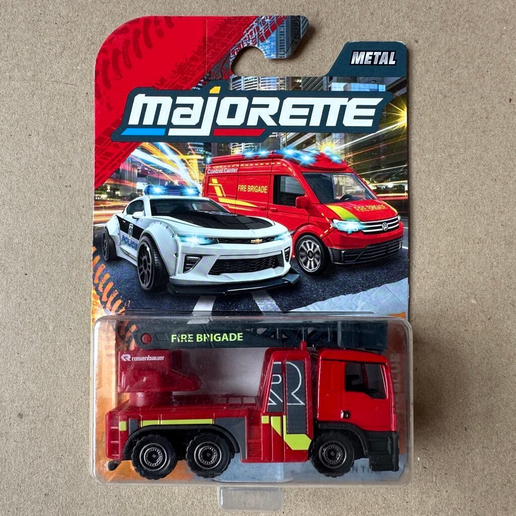 Majorette SOS Coche De Bomberos MAN TGS Rosenbauer – Vehículo De Rescate De 7,5 Cm Con Puertas Abatibles, Para Niños De 3 Años En Adelante Coche Bomberos Majorette