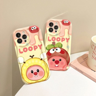 Ốp Lưng iPhone Loopy Viền Sóng Nổi, Chống Sốc, Bảo Vệ Camera - iP 7/8/X/XS/11/12/13/14/15/16/17/Plus/Pro/Max/Air