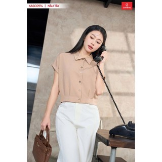 6ASC09 Áo Sơ Mi Nữ 𝐂𝐀𝐑𝐃𝐈𝐍𝐀 Chất Thô tuyết bo gấu Cao Cấp Áo Tay liền Trẻ Trung Thanh Lịch