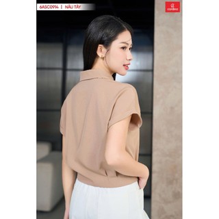 6ASC09 Áo Sơ Mi Nữ 𝐂𝐀𝐑𝐃𝐈𝐍𝐀 Chất Thô tuyết bo gấu Cao Cấp Áo Tay liền Trẻ Trung Thanh Lịch