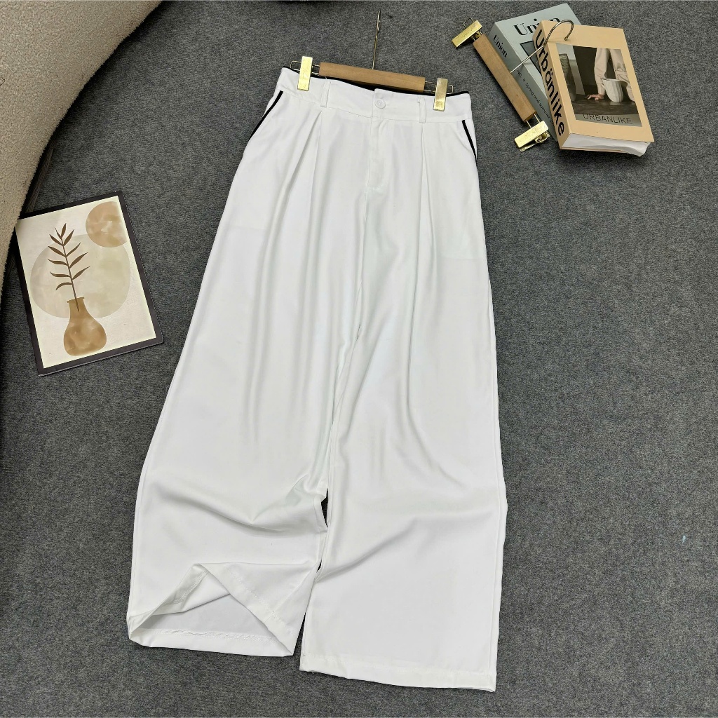 Quần Tây Bigsize Nữ Ống Rộng Dài Lưng Cao Form Chuẩn Hack Dáng 50-95kg Q574