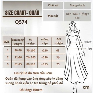 Quần Tây Ống Rộng Bigsize Nữ Cạp Cao Xếp Ly Tôn Dáng Phong Cách Hàn Quốc 50-95kg Q574