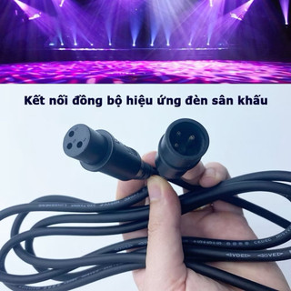 Dây cáp DMX DMX512 3 Pin kết nối đồng bộ hiệu ứng ánh sáng chuyên dụng cho đèn sân khấu