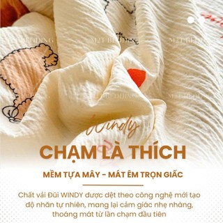 Chăn hè chần bông Cotton Đũi Windy M2T BEDDING kích thước 2mx2m3- Mềm mại, Mịn màng dùng 4 mùa