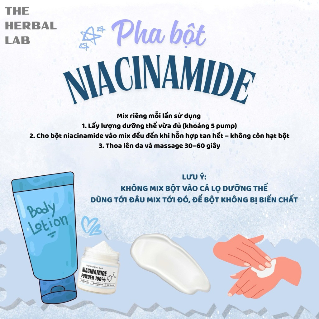 [PURE POWDER] Bột Niacinamide & Bột Vitamin C nguyên chất - Niacinamide Powder & Pure Vitamin C