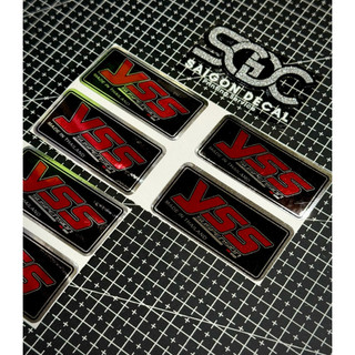 |1 Cái/Cặp| Tem Sticker Crom Ép Nhiệt - Dán Phuộc Bình Dầu YSS Suspension - Dán Bình Dầu Monosock, Bình Dầu Trên / Dưới