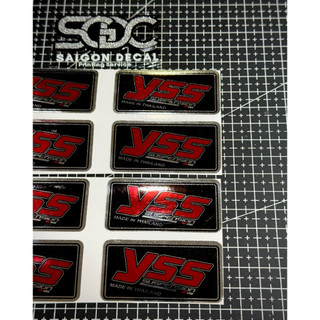 |1 Cái/Cặp| Tem Sticker Crom Ép Nhiệt - Dán Phuộc Bình Dầu YSS Suspension - Dán Bình Dầu Monosock, Bình Dầu Trên / Dưới